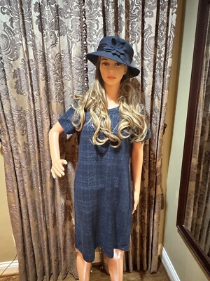 Esprit De Corp Size Large Navy Shirt Dress