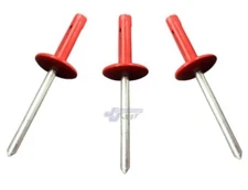 Large Head Red Exploding Rivets Pop Rivet 250 ct. Tri-Fold Racing Fasteners IMCA