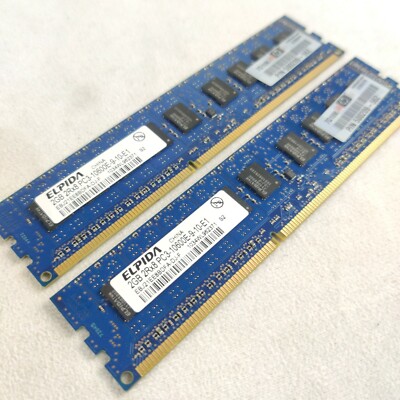Elpida 4GB (2x2GB) PC3-10600 DDR3 SODIMM Laptop Memory RAM EBJ21EE8BDFA-DJ-F
