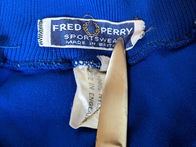 RARE VINTAGE FRED PERRY ENGLAND MADE TENNIS JACKET S BLUE RARE VINTAGE FRED PERRY ENGLAND MADE TENNIS JACKET S BLUE