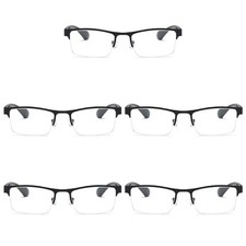 5 PK Men Blue Light Blocker Reading Glasses Anti Blue Light Spring Hinge Readers