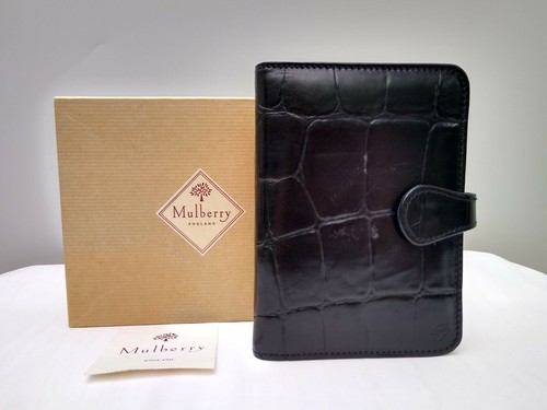 Mulberry Congo Black Leather Palm Pilot PDA Wallet Organiser Case Document VGC - Picture 12 of 12