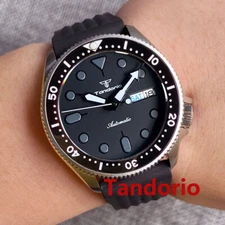 Tandorio 37mm NH36A 200M Diving Ceramic Bezel 120 Click Sapphire Glass Men Watch