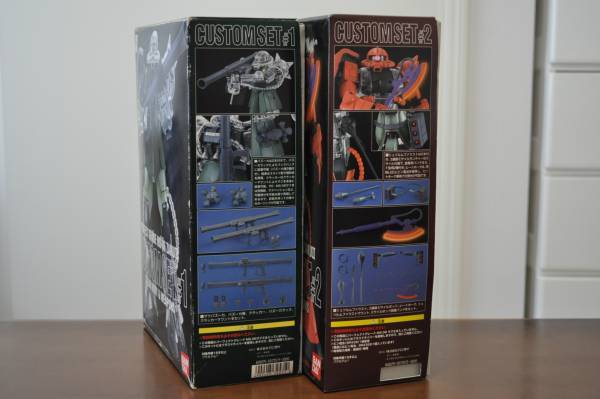 BANDAI PG MS-06 ZAKU II CUSTOM SET #1#2 Clear Body & Weapons