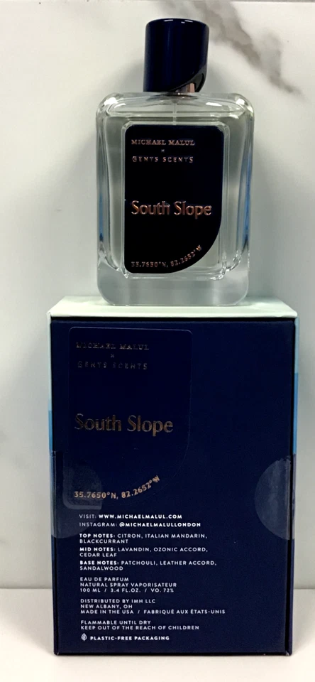 Michael Malul South Slope 3,4 oz/100 ml para hombre eau de parfum spray nuevo Foto 2 de 2