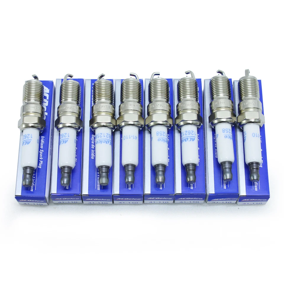 8Pcs OEM 12621258 41-110 Iridium Spark Plugs for Chevy Hummer 4.8L 5.3L 6.0L Foto 4 de 4
