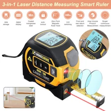 Measure Tape Laser Distance Meter 40M 3 IN 1 Measuring Tool Range Finder
