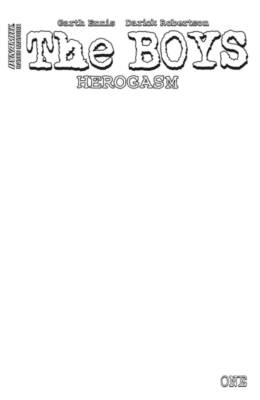 The Boys Herogasm #1 White Blank Authentix Variant