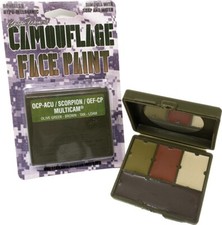 Camouflage Face Paint Scorpion Compact Brown Tan Loam OD With Unbreakable Mirror