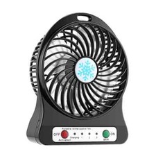 LED Fan Air Cooler USB Charging Desktop Speed Regulation LED Lighting Function