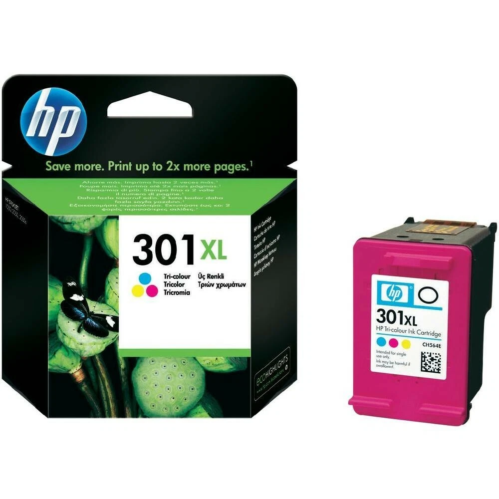Cartuccia Inchiostro Ricaricabile A Colori GEC Compatibile HP 301XL – Rigenerata, Multicolore