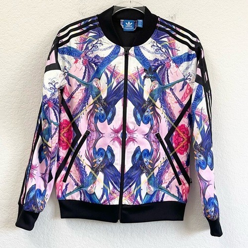 floral adidas track suit