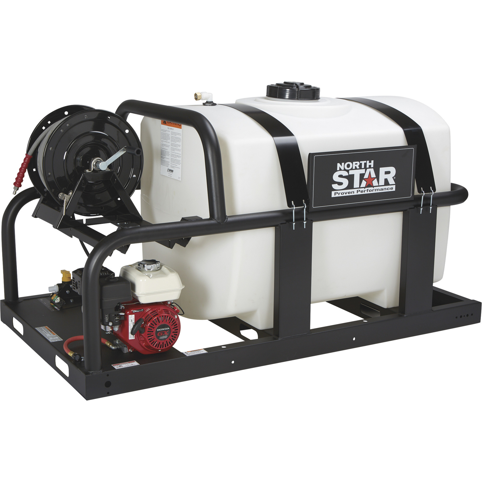 NorthStar Cold Water Pressure Washer Skid with 200-Gal. Tank, 2000 PSI, 3.5