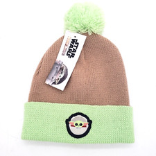 NWT Star Wars Disney Beanie Child Size Knit Hat Grogu Baby Yoda Mandalorian