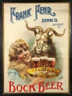 Vintage Frank Fehr Brewing Co. ad reproduction metal sign bar decor