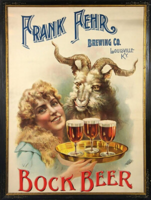 Vintage Frank Fehr Brewing Co. ad reproduction metal sign bar decor