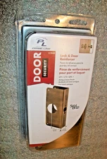 Prime-Line Security Door Reinforcer Repair Antique Brass New U9568 1-3/8" Door