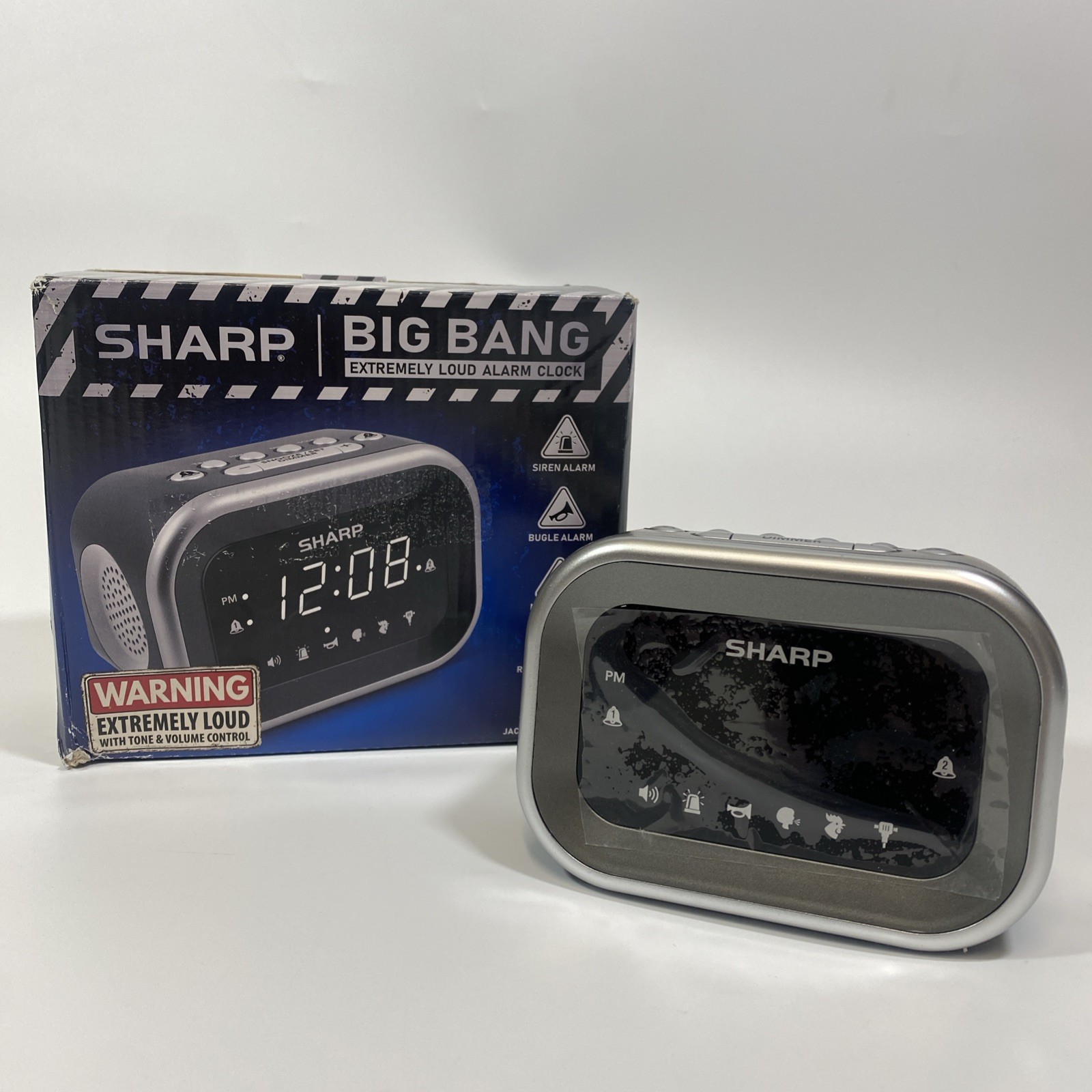 Sharp Big Bang Super Loud Alarm Clock Heavy Sleepers Ultimate Wake Up Extreme photo