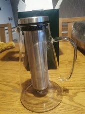 Vahdam Tea Infuser Pot, Glass, Hot or Cold, Fruit Infuser, Brand New