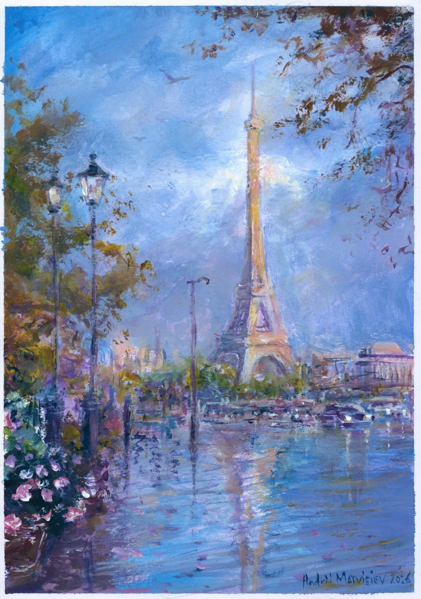 Oil Painting Paris Original Art Paintings for sale | eBay