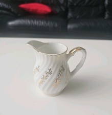 Vintage Gold on White  Creamer Hand Painted Made in Japan
