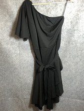Grace Karin Dress 2XL Black One Shoulder Tiered Party Formal Cocktail w Tags
