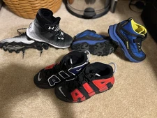 ! Merrell Moab Speed Waterproof Under Armour Cleats Nike Air More Uptempo 3.5 4!