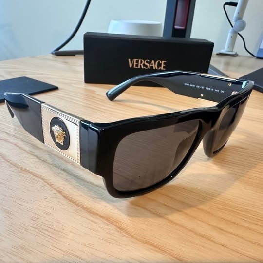 Versace VE4406 GB1/87 56mm Black/Dark Grey Sunglasses for Men. thumbnail 4