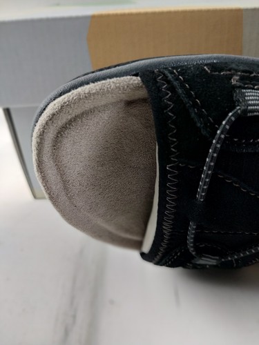 EARTH ORIGINS SPORT SANDLE Black Suede W Fabric W 8.5 Adjustable Back Nib - Picture 14 of 21