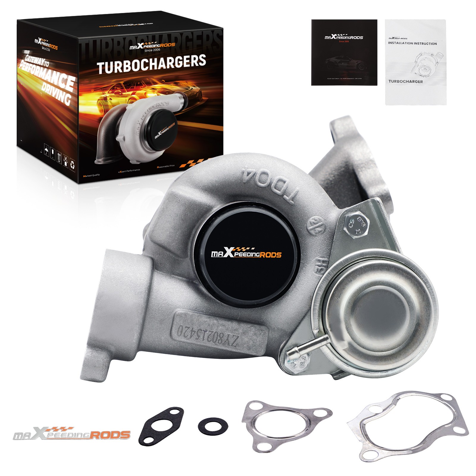 Left TD04 Turbocharger for Mitsubishi GT3000 Dodge Stealth 6G72 V6  3.0L 1992-