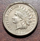 1863 Indian Head Cent Choice EF XF Details cleaned Civil War Era Type Coin