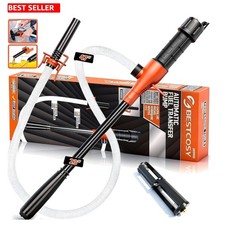 Fuel Transfer Pump Portable Cordless Battery Powered 2.4 GPM 47 In Hose Aluminum