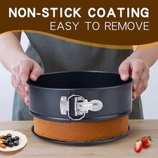 Sartén para pasteles extraíble base desmontable calibre pesado construcción horno seguro a 450 ° F