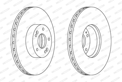 FERODO DDF1631C-1 Bremsscheibe für HYUNDAI,KIA