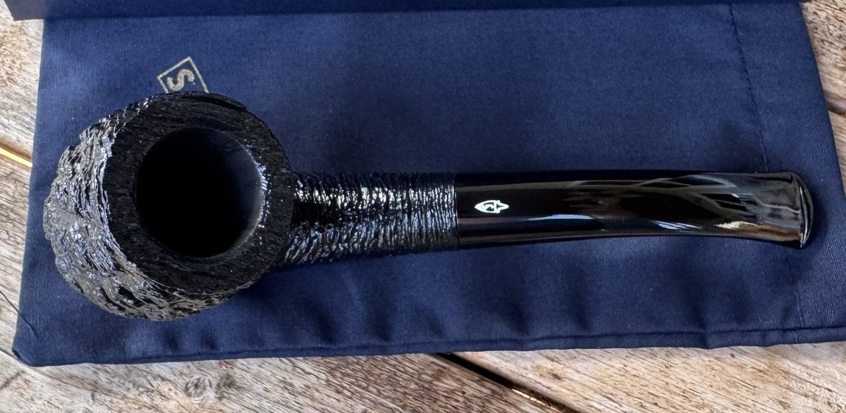 Aspini Bolton イタリア製 ヴィンテージパイプ Savinelli 150th Anniversary Capri Rusticated Bent Billiard Pipe