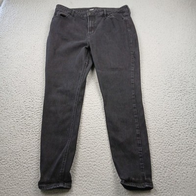 Old Navy Jeans Womens 16 Super Skinny Black Denim Casual