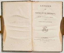 Friedrich WÖHLER / Recherches analytiques sur l'Acide cyanique 1st Edition