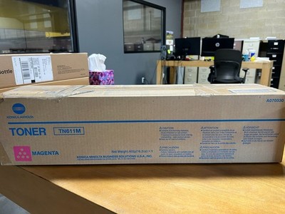 Konica Minolta TN-611M A070330 Magenta Toner 27k Genuine OEM Quick Ship NEW