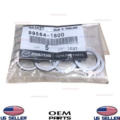 5 pieces Genuine OEM Drain Plug Washer Mazda Various Models 1990-2025 99564-1800