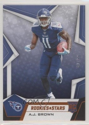 2019 Panini Rookies & Stars Rookies Orange 42/99 AJ Brown #140 RC 00gd
