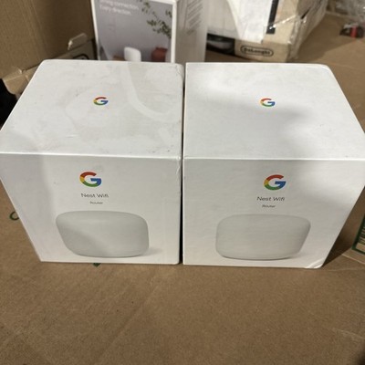 Google Nest Wifi Ethernet (RJ-45) Wireless Router - 2 PACK UNUSED!