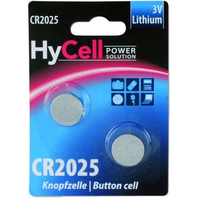 ANSMANN  5020192 Knopfzelle CR2025 HyCell 3V Lithium, 2er-Pack