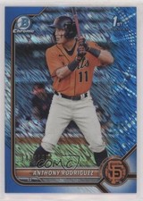 2022 Bowman Chrome Prospects Blue Shimmer Refractor /150 Anthony Rodriguez 2it