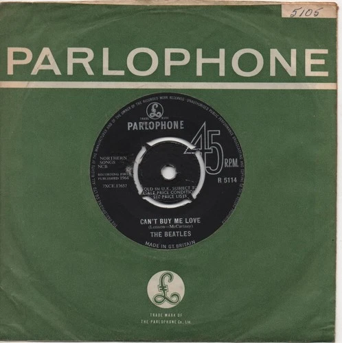 THE BEATLES can't buy me love*you can't do that 1964 UK ORIOLE CONTRACT 7" 45