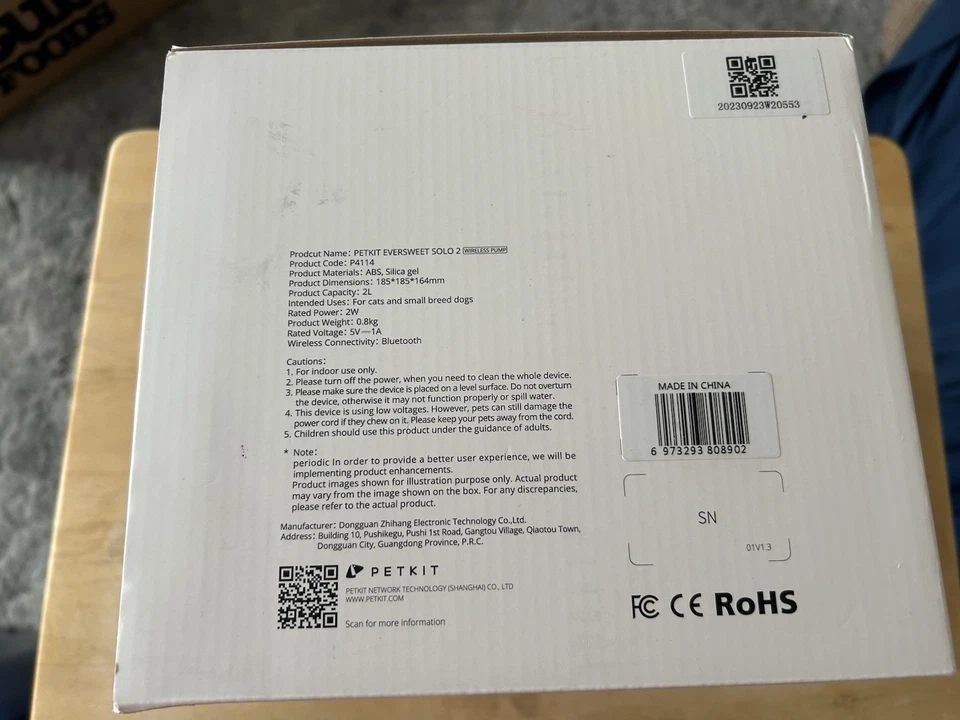 Petkit Eversweet Solo 2 Perro/Gato Inalámbrico Inteligente Bluetooth Mascota Fuente de Agua 2L Foto 4 de 4