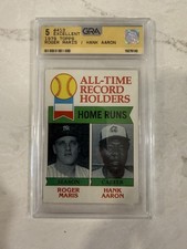 1979 Topps - All-Time Record Holders Hank Aaron, Roger Maris #413 Home Runs