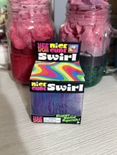 NEW Rare VIRAL Schylling NeeDoh Nice Cube SWIRL Super Solid Squish Multi Color