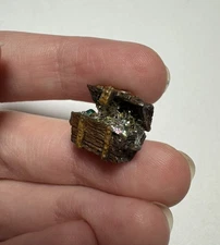 VTG Artisan OOAK Dollhouse Miniature Metal Tiny Storage Trunk Treasure Chest 