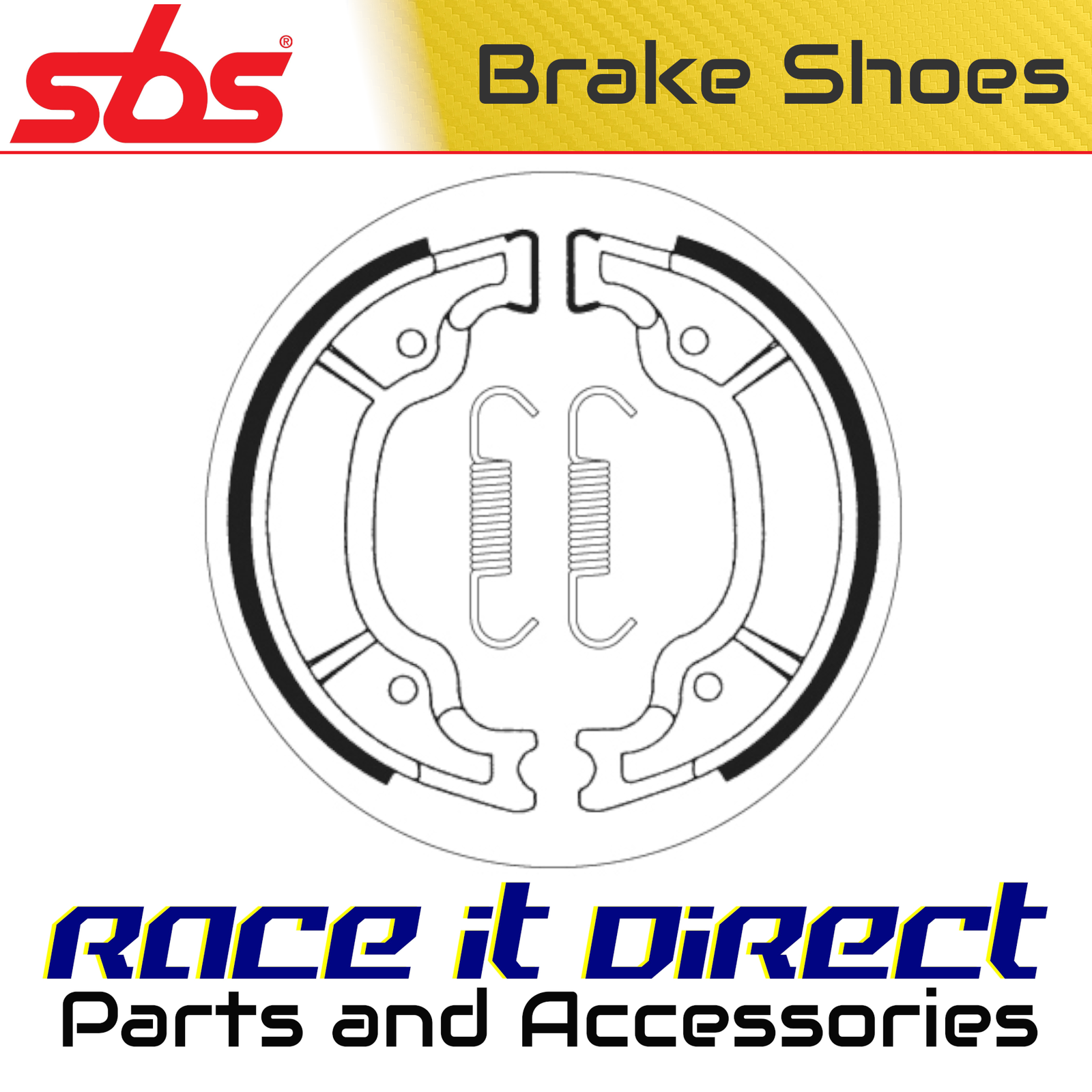 Brake Shoes for YAMAHA YBR 125 CUSTOM 2008-2016 Rear SBS