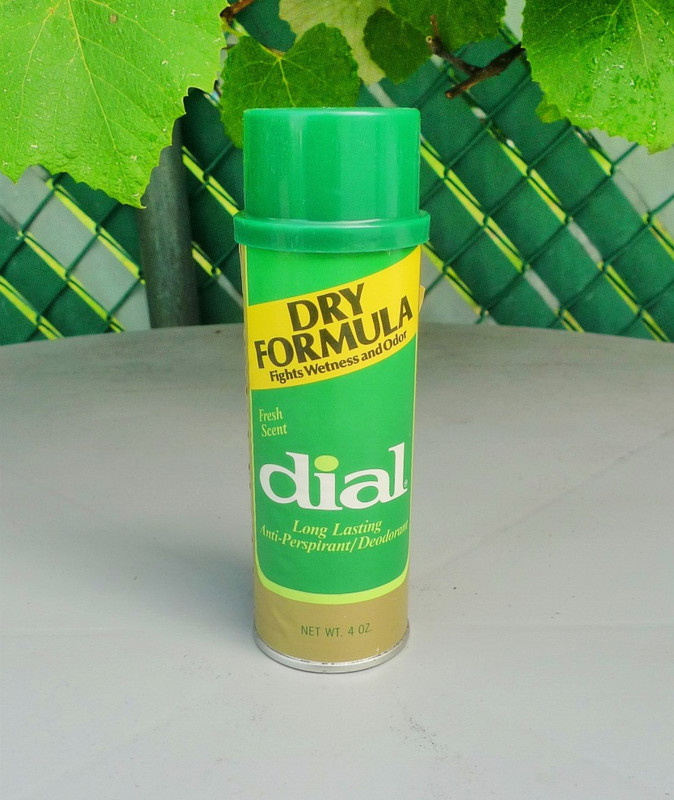 Vintage 1970s Unused Dial Dry Formula Antiperspirant Deodorant Aerosol Spray Can